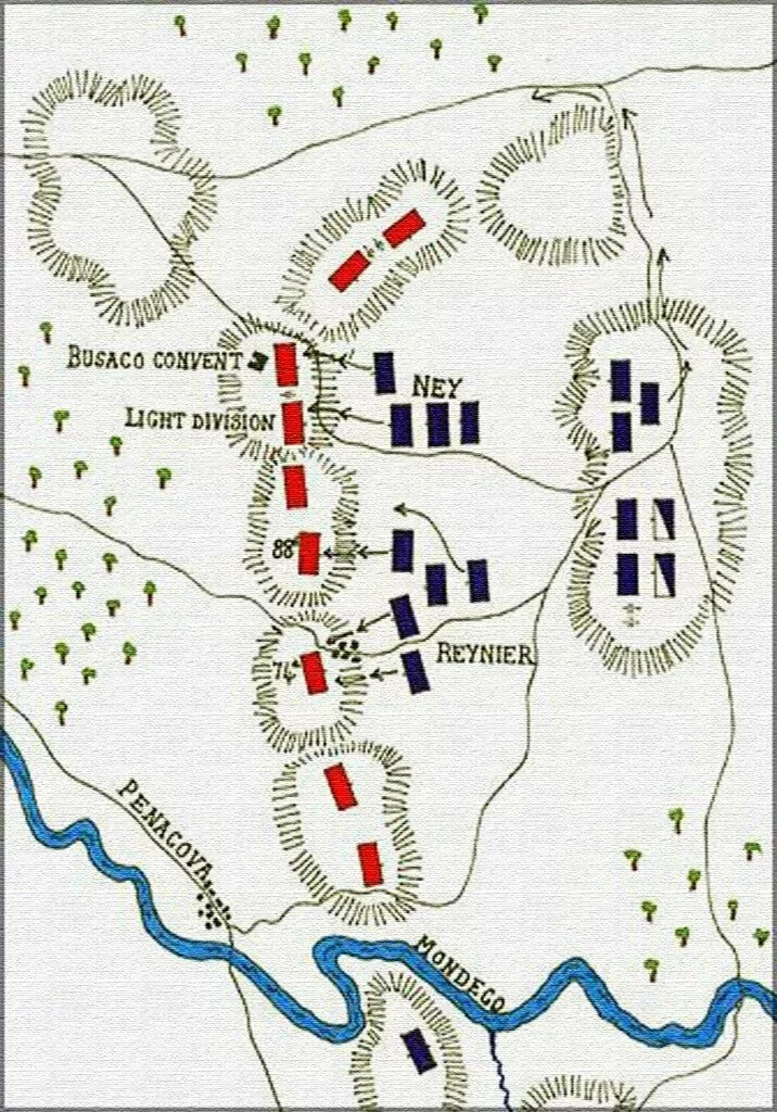 План сражения при Буссако